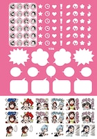 手帳に付いているシール。