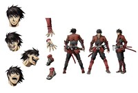 島津豊久の設定画。