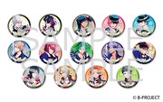 LOVE&ARTファンクラブ会員限定で販売される「『B-PROJECT』1st Anniversary Special缶バッジセット」のサンプル。
