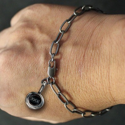 「『JANK RUNK FAMIRY』XXX ROUND CHAIN ブレスレット」