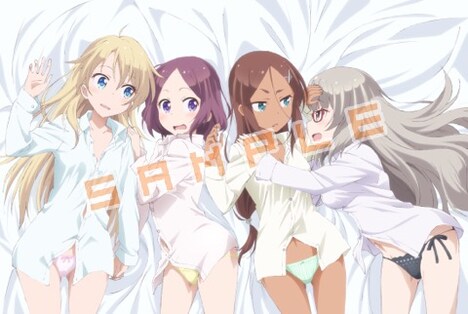 Loppi・HMV全巻購入者特典のアニメ描き下ろしイラスト使用タペストリー。