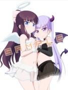 ソフマップ全巻購入者特典のアニメ描き下ろしイラスト使用タペストリー。