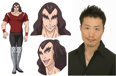 オーディンの設定画と、竹本英史。