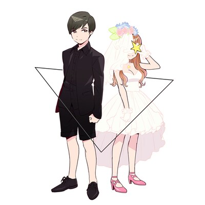 まごが描き下ろしたTeddyLoidとボンジュール鈴木。