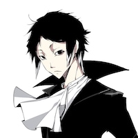 「文豪ストレイドッグス」の芥川龍之介。