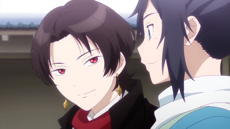 アニメ「刀剣乱舞-花丸-」の場面カット。