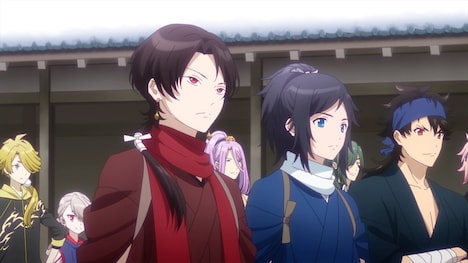 アニメ「刀剣乱舞-花丸-」の場面カット。