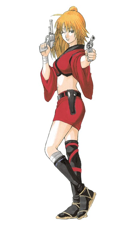 来島また子のカラーカット。