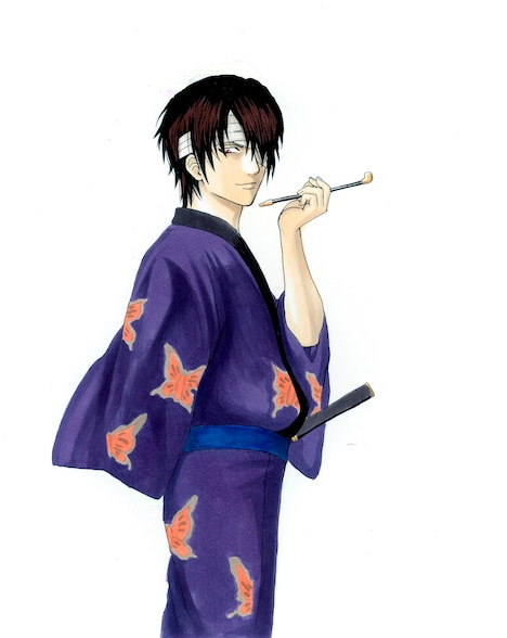 堂本剛が演じる高杉晋助のカラーカット。