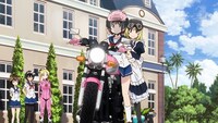 「ばくおん!!」9巻限定特装版に付属するオリジナルアニメの場面カット。