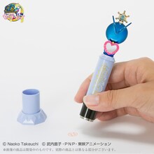 「美少女戦士セーラームーン プリズムステーショナリー ミラクルネームスタンプケースセット ウラヌス＆ネプチューン」使用イメージ
