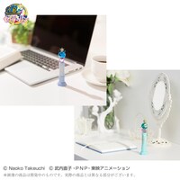 「美少女戦士セーラームーン プリズムステーショナリー ミラクルネームスタンプケースセット ウラヌス＆ネプチューン」使用イメージ