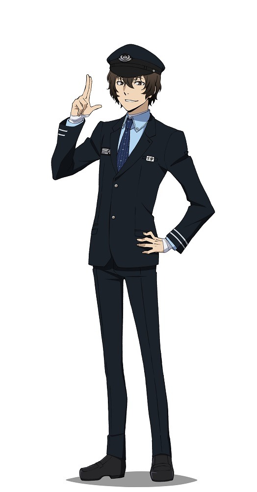 「文豪ストレイドッグス スタンプラリー in YOKOHAMA」のため描き下ろされた太宰治。