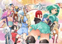 「クノイチノイチ！」第1話扉ページに使用されたカラーイラスト。