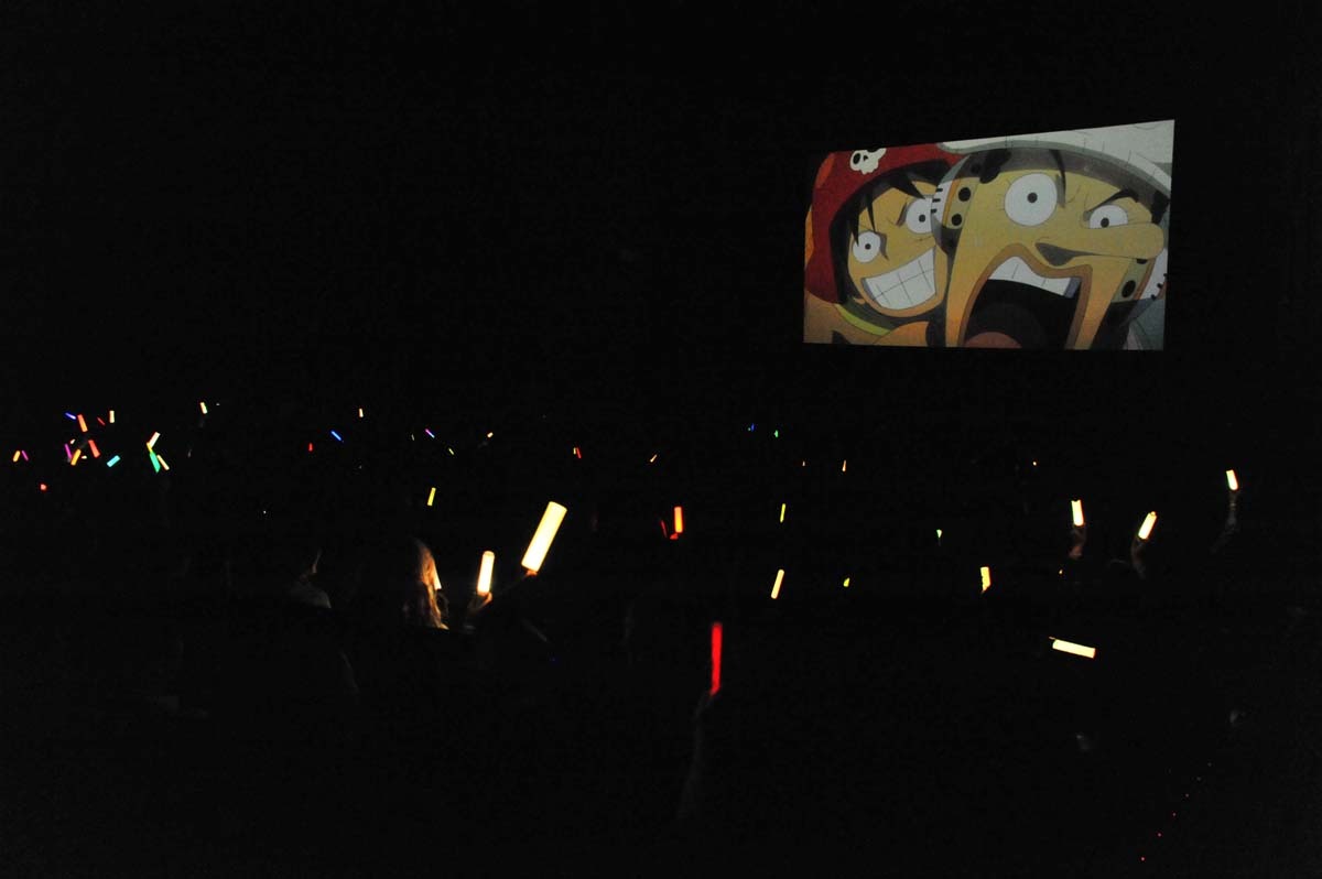 応援上映の様子。