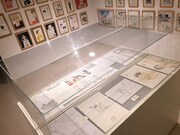 「PARCO×on BLUE原画展」の様子。