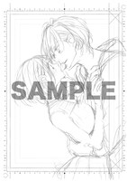 杉山美和子による直筆の生下絵のサンプル。なお下絵の種類は選べない。