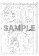 杉山美和子による直筆の生下絵のサンプル。なお下絵の種類は選べない。
