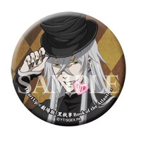 抽選で300名に進呈される缶バッジ。3個セットにて用意されている。