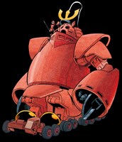 「戦国機甲伝 クニトリ」のカット。