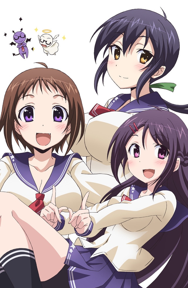 テレビアニメ「おくさまが生徒会長！+！」キービジュアル ©中田ゆみ / 一迅社・星風高校風紀委員会!+!
