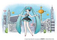 ニュース記事ランキング2位より、手塚プロダクションによる初音ミクのイラスト。