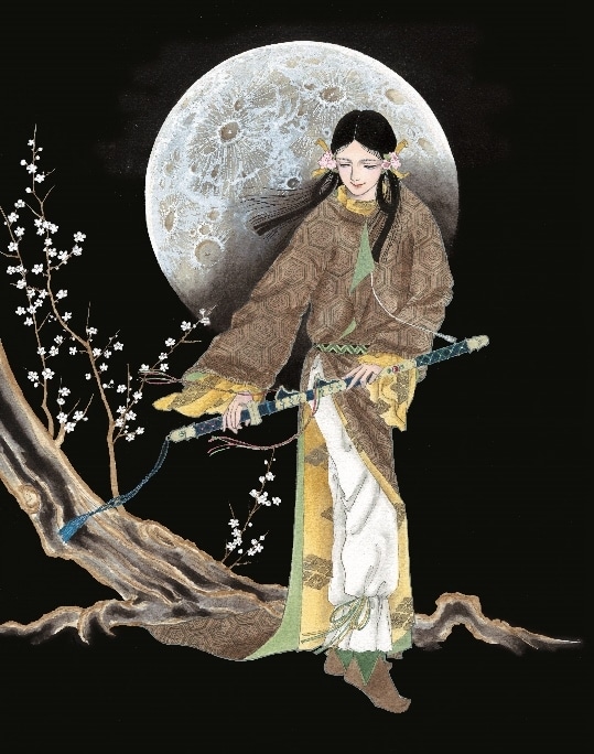 「日出処の天子」イラスト。