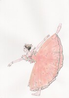 「舞姫 テレプシコーラ」イラスト (c)山岸凉子