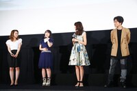 左から潘めぐみ、悠木碧、早見沙織、入野自由。