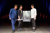 左から井上和彦、神谷浩史、堀江一眞。