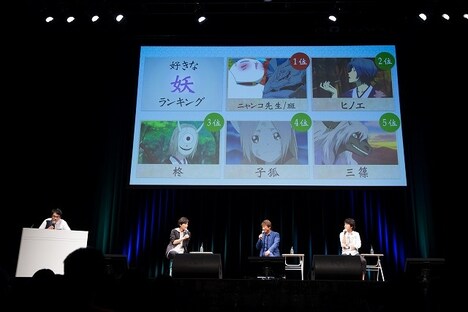「夏目友人帳 伍」先行上映イベント「~あきのはつかぜ~」昼の部の様子。