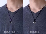 コラボネックレスの着用イメージ。