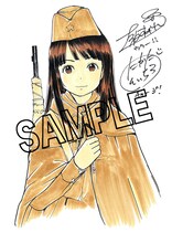 高田慎一郎が描き下ろした上坂すみれのイラスト。