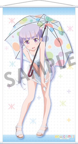 「アニくじ『NEW GAME!』」A賞でプレゼントされる、「超ビッグタペストリー」。