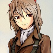 「越天の空」公式Twitterアカウントのアイコン。