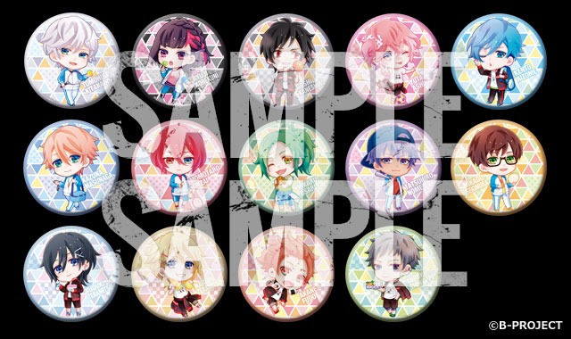 「アニメイトガールズフェスティバル2016」の会場にて、グッズを5000円購入するごとに1つ進呈される「KoC SDキャラクタージャージver缶バッジ」。なくなり次第終了となる。