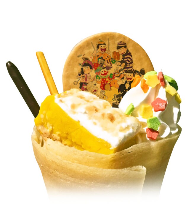 「おそ松さん」ハロウィン仕様のクレープ、巻紙には仮装した6つ子が