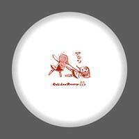 劇団イヌカレーのイラスト入り「カレー皿」。