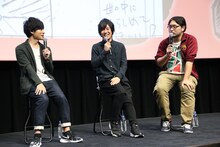 左から岡本信彦、山下大輝、門司健吾氏。