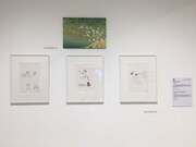 しりあがり寿「あの日からのマンガ」の展示。