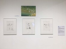 しりあがり寿「あの日からのマンガ」の展示。