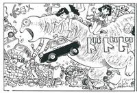 吾妻ひでお「大統領特使さとみちゃん」より。