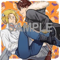 「少年エース・ヤングエース 秋の大収穫祭」で配布される「五十嵐くんと中原くん」の複製ミニ色紙。