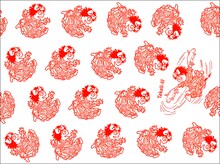 諸星大二郎グッズ 手ぬぐい（クトルーちゃん）