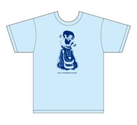 高橋葉介グッズ　Tシャツブルー（ミルクちゃん）