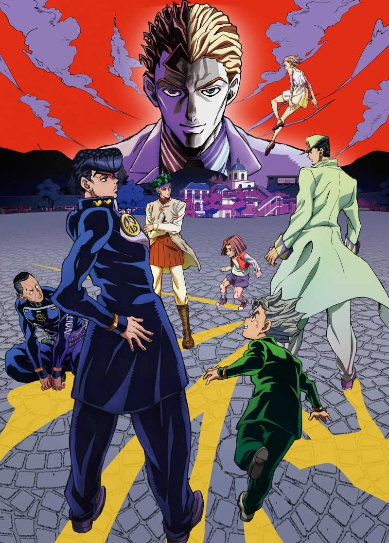 テレビアニメ「ジョジョの奇妙な冒険 ダイヤモンドは砕けない」キービジュアル ©LUCKY LAND COMMUNICATIONS / 集英社・ジョジョの奇妙な冒険DU製作委員会