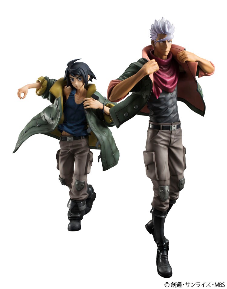 「G.E.M.シリーズ 機動戦士ガンダム 鉄血のオルフェンズ 三日月・オーガス」と「G.E.M.シリーズ 機動戦士ガンダム 鉄血のオルフェンズ オルガ・イツカ」。