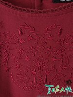 「夏目友人帳コラボワンピース」ボルドー