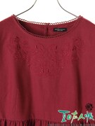 「夏目友人帳コラボワンピース」ボルドー