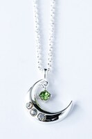 王茶利暉モデルのネックレス。